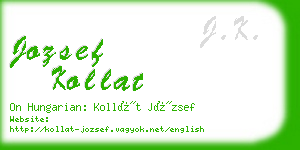 jozsef kollat business card